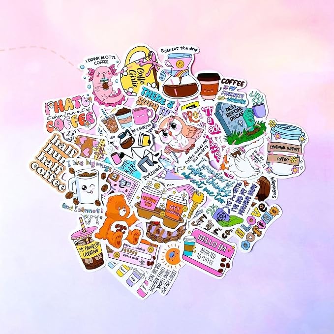 40PC Coffee Lover Stickers Cute Meme Fun Silly Goose Hilarious Sayings Witty - Image 5