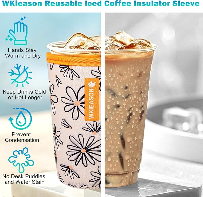 Reusable Iced Coffee Cup Sleeve - Image 3
