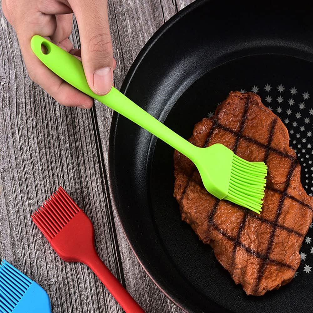 Silicone brush, Oil Brush for BBQ Kitchen Cooking Baking and Grilling(5 PCS,Purple)