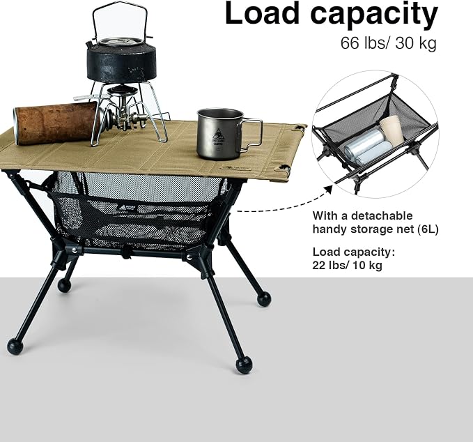 ONETIGRIS Dipper Camping Table, Lightweight Portable Folding Table - Image 5