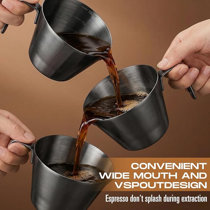 Honeydak 12 Pcs Stainless Steel Espresso Shot Cup 3.4 Oz/ 100 ml Espresso - Image 4