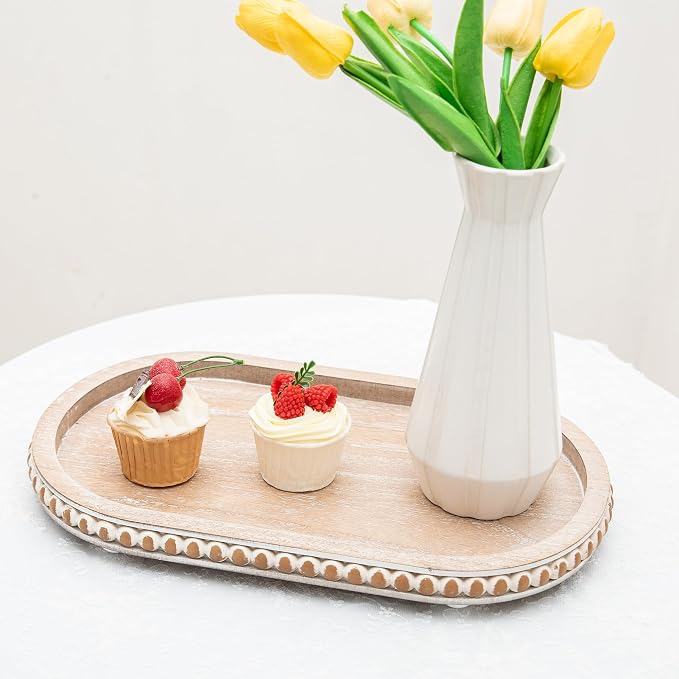 HPC Decor 15in Oval Tray for Home Decor - Image 8