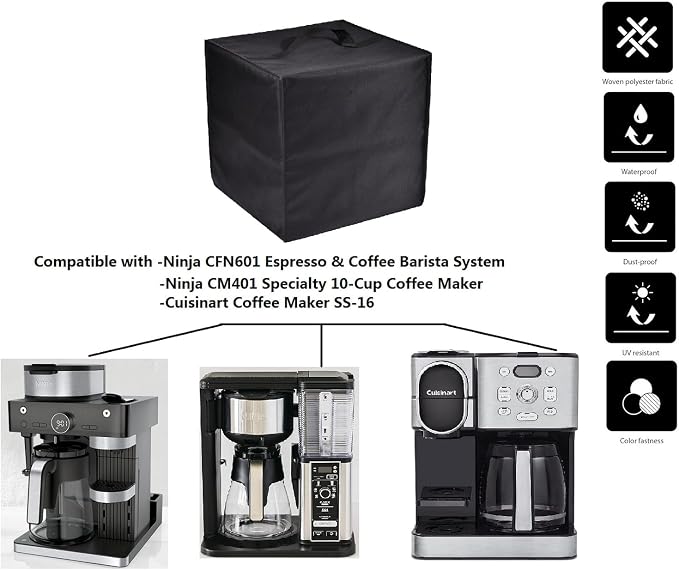 AF-WAN Coffee Maker dust Cover, Waterproof, UV resistant, Compatible - Image 2