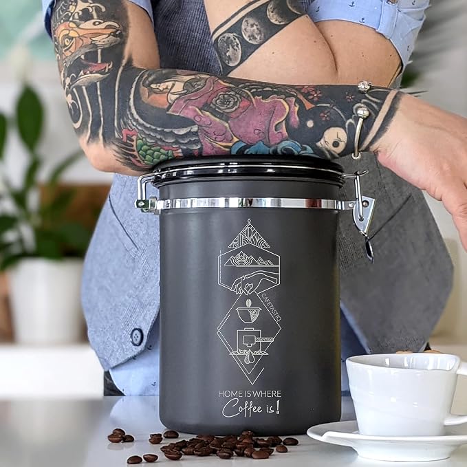 Coffee Canister – Airtight Stainless Steel Storage Container - Image 8