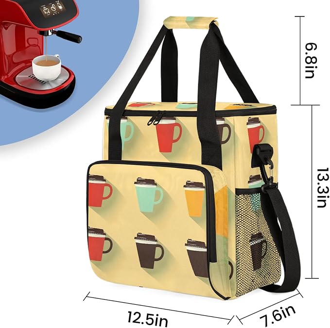Coffee Maker Carring Bag Travel Storage Tote Bag Compatible - Image 5