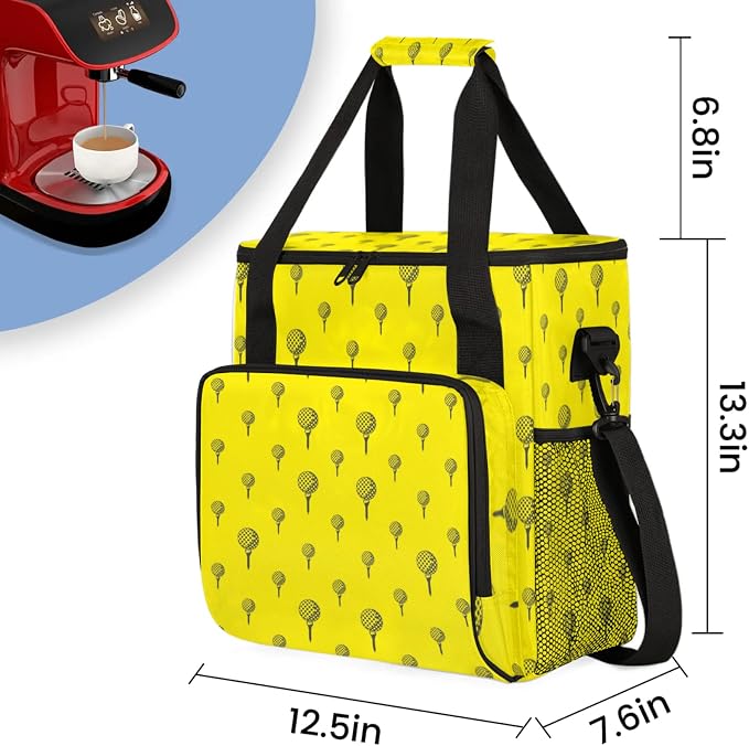Golf Ball Coffee Maker Travel Bag, Golf Ball Large Carrying Storage Case - Image 2