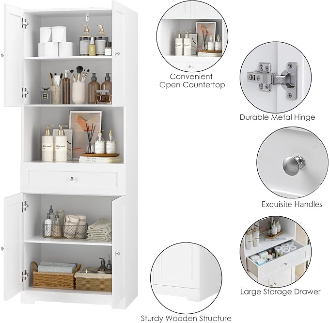 Tall Bathroom Storage Cabinets - Image 7