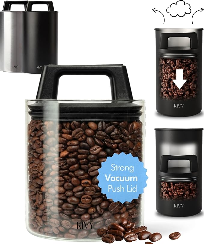 KIVY Vacuum Coffee Canister by KIVY