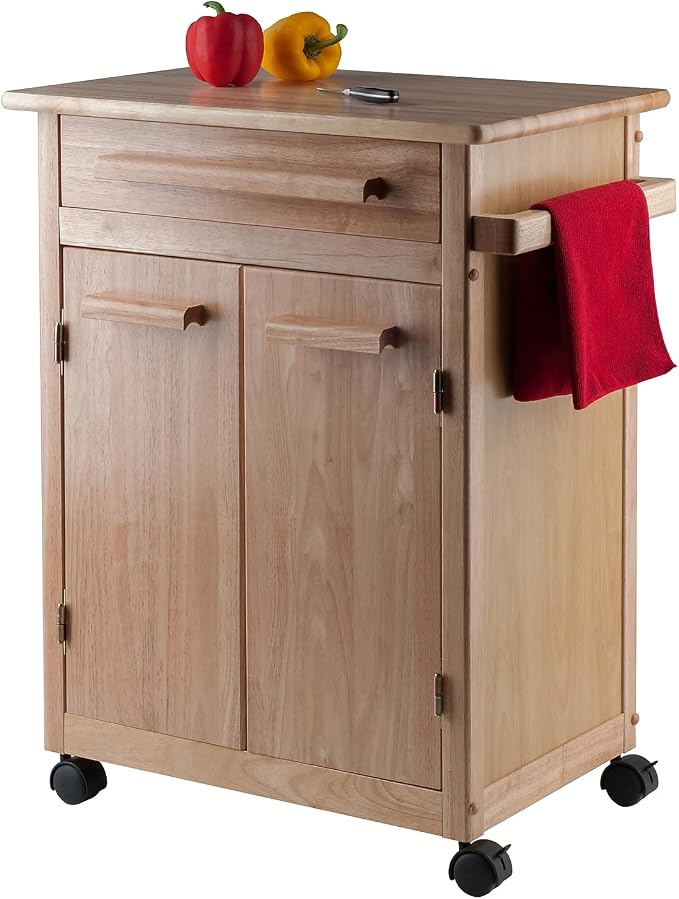 Winsome Wood Kitchen Cart, Single Drawer - Image 8