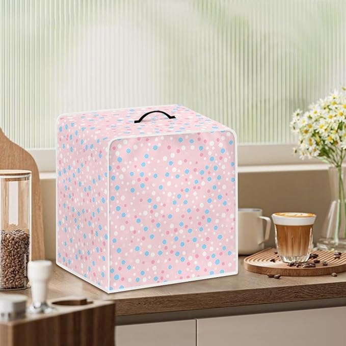 Polka Dots Coffee Maker Dust Cover Theme Appliance Covers - Image 3