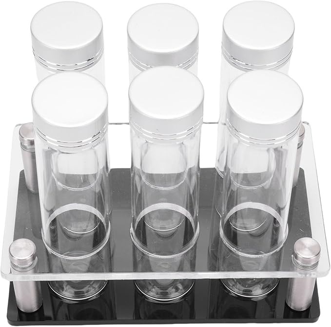 JTLB 6PCS Coffee Beans Storage Tubes High Borosilicate Glass Coffee Bean Cellars - Image 7