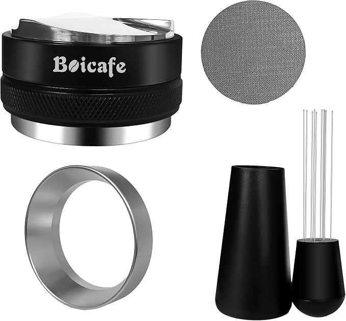 4Pcs 51mm Dual-Sided Espresso Coffee Tamper and Distributor by Boicafe