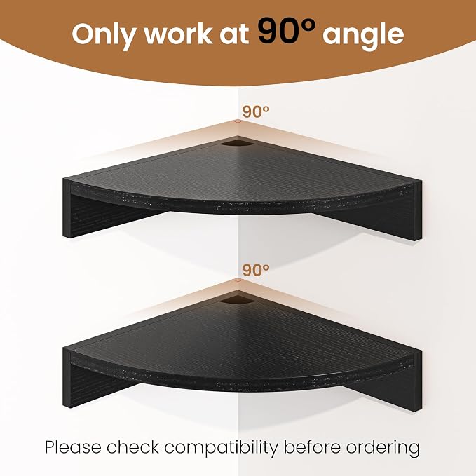 Fun Memories Corner Shelf Wall Mount, Wood Floating Corner Shelves, Corner Wall - Image 5
