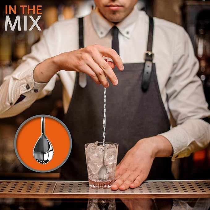NutriChef Mixology Bartender Cocktail Shaker Set - Image 4