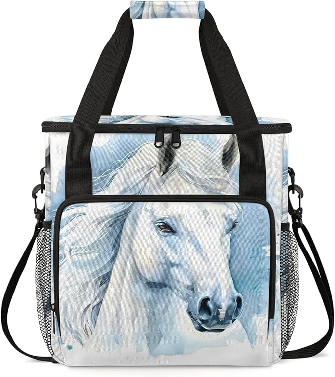 Horse Animal Coffee Maker Carring Bag, Large Insulated Storage Organizer Case by Home