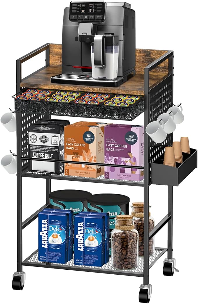 Compact Coffee Bar Cabinet by Unknown