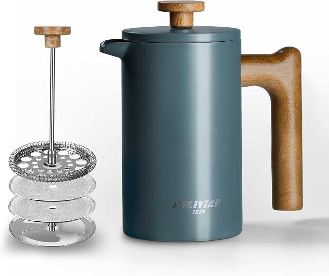 POLIVIAR French Press Coffee Maker, 21 oz Coffee Press by POLIVIAR7379