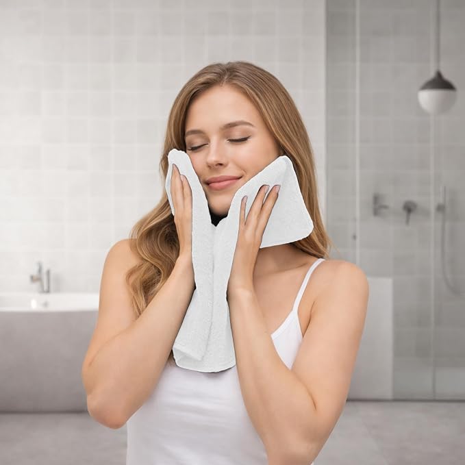 RIVERSIDE Pack of 8 Towels Set, 2 Large Bath, 2 Hand, 4 Face Washcloths - Image 4