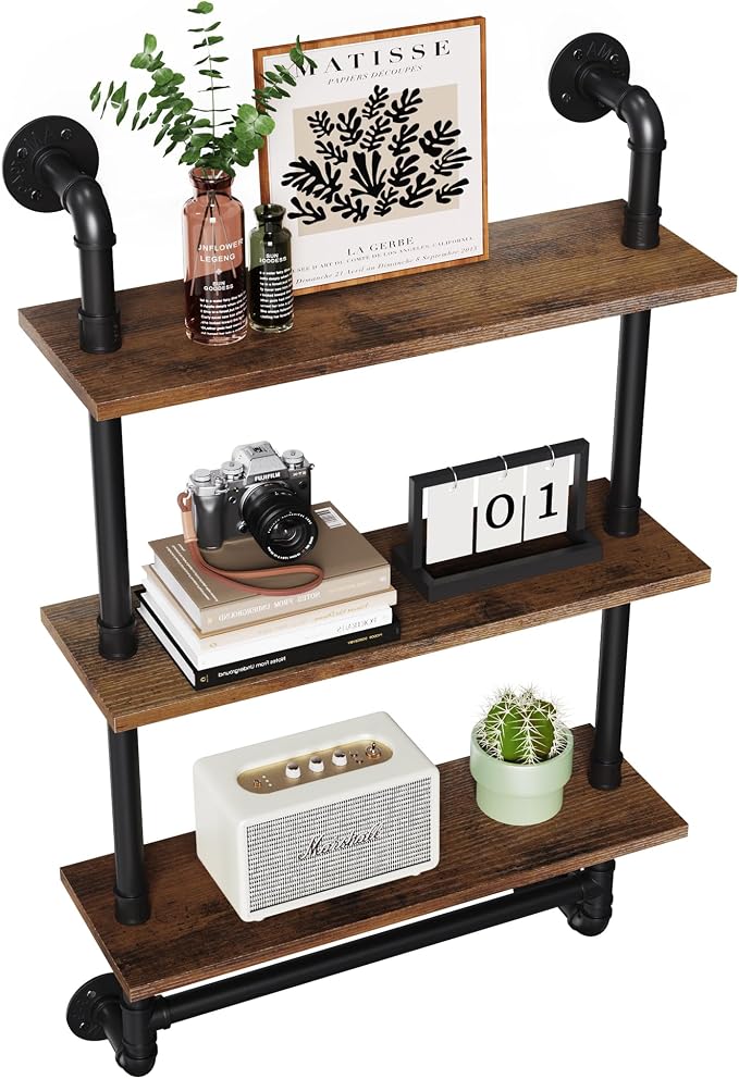 Merapi 24" Industrial Floating Shelves by Merapi
