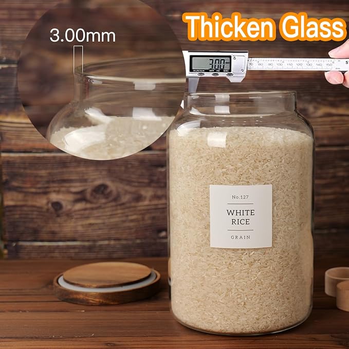 CZSZYGHBAO 2 PCS Large Glass Jar - Image 3