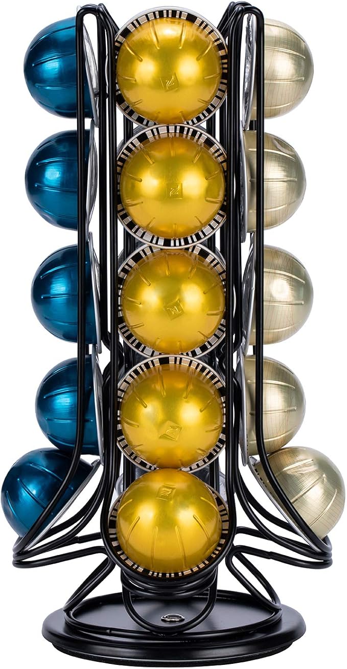 FlagShip Vertuo Pod Holder Coffee Pod Carousel Stand Storage - Image 3