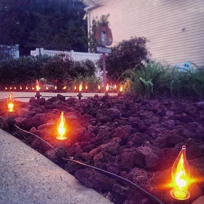 SUNSGNE Christmas Flicker Flame String Lights, 10ft Halloween String Lights - Image 6