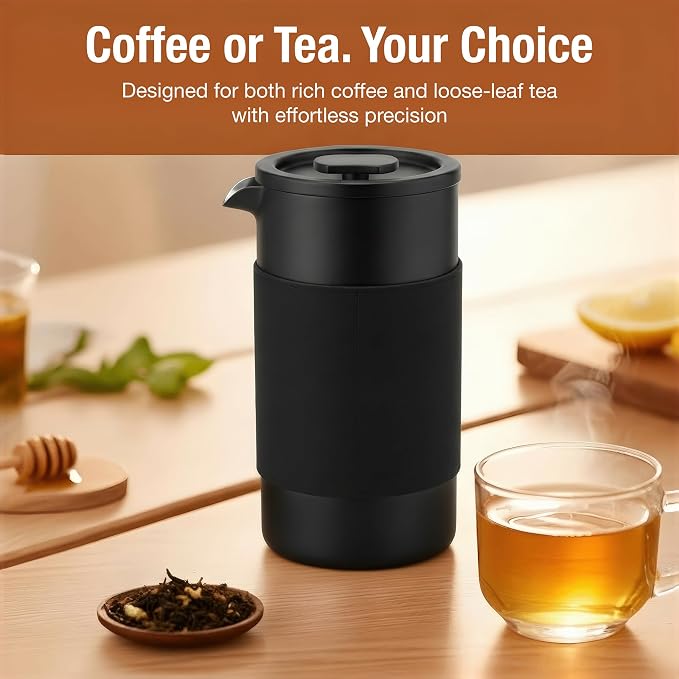 Travel French Press Coffee Maker Set - 12 oz | Portable Travel French Press - Image 9