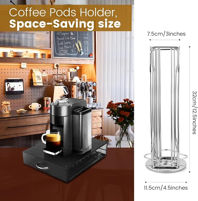 Coffee Pod Stand Holder for Nespresso Vertuoline 20 Pods, Coffee Bar Vertuo Pod - Image 7