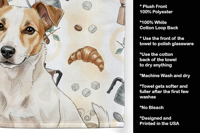 Caroline's Treasures White and Tan Jack Russell Terrier Coffee Bar Kitchen - Image 4