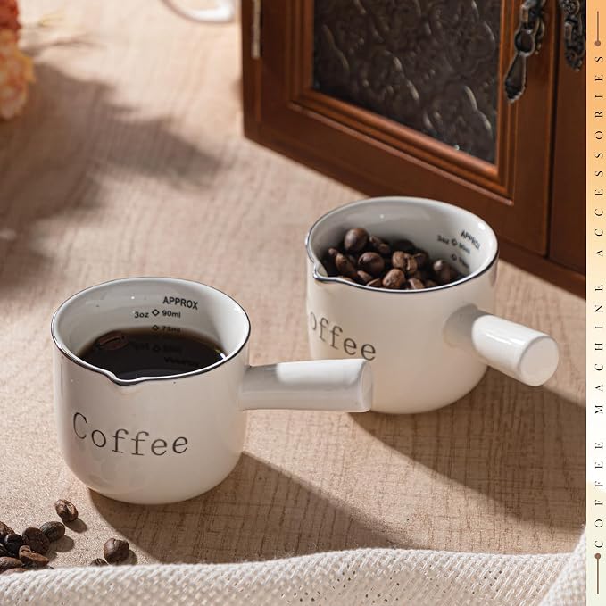 Maxdot 2 Pack Espresso Shot Cups, Ceramic Expresso Measuring Cup - Image 6