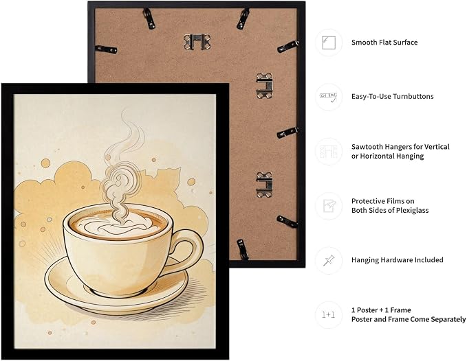 Lawrence Williams Designs Coffee Cup Steam Poster - Image 3