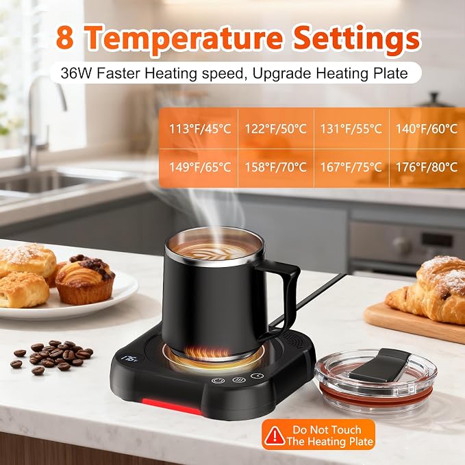 Coffee Mug Warmer & Cup Set - Image 2