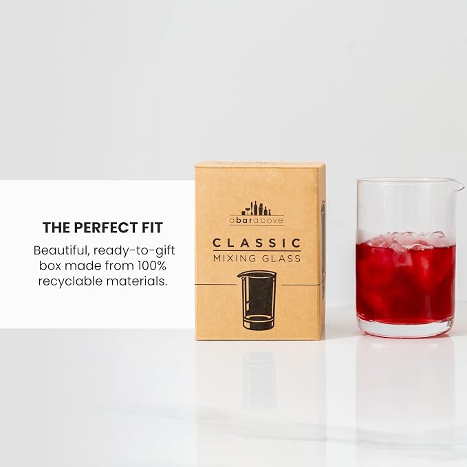 A Bar Above Cocktail Mixing Glass, Classic Style Enhanced Annealed Lead-Free - Image 7