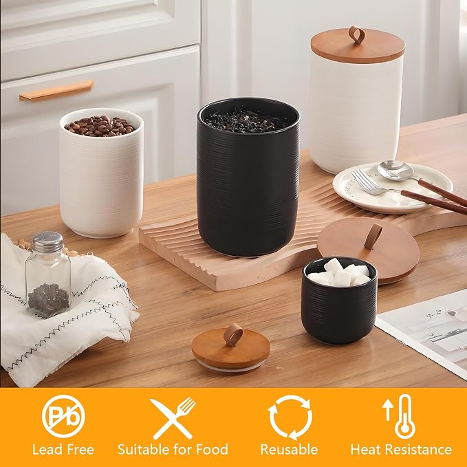 Food Storage Jar Strong Ceramic Storage Canisters - Image 5