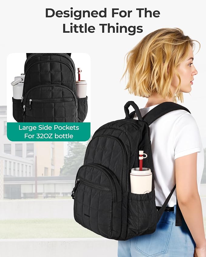 BAGSMART College Laptop Backpack, Travel Backpack - Image 3