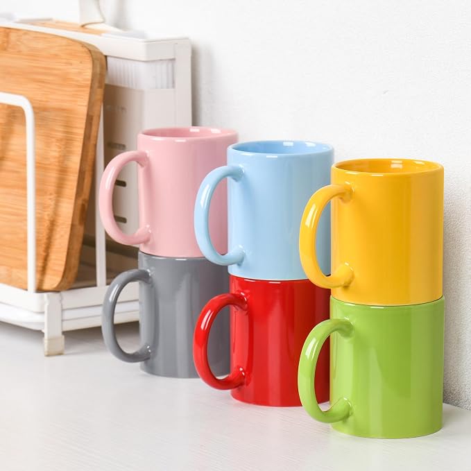 BYCNZB 12oz coffee mug set of 6 Coffee Mugs - Image 4
