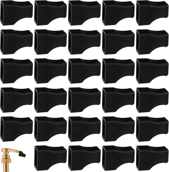 30Pcs Syrup Pump Covers, Coffee Syrup Pump Tip Covers, Rubber Caps Pour by Bremorou