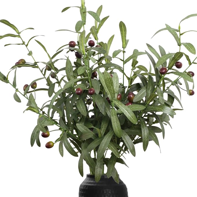 Leftover 6PCS 38 Inch Faux Olive Branches by LEFTOVER