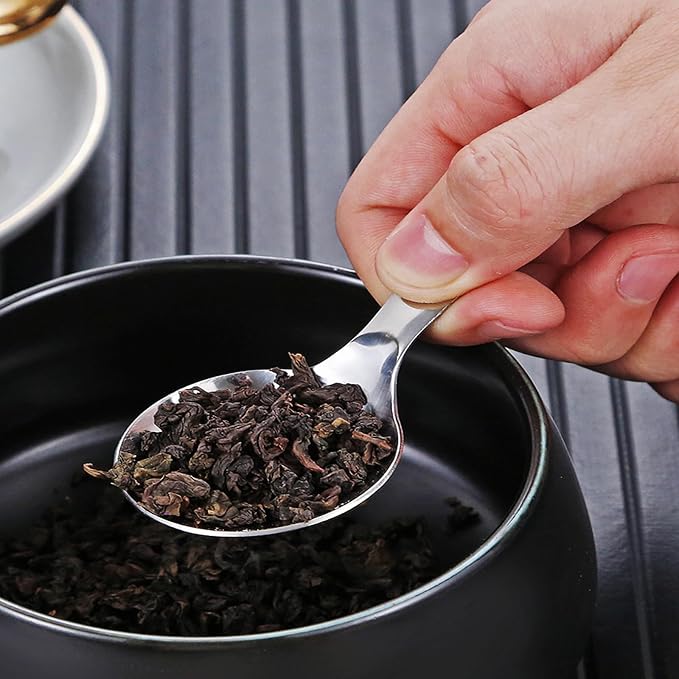 4PCS Mini Scoop for Canisters, Stainless Steel Short Handle Spoons Salt Spoons - Image 3