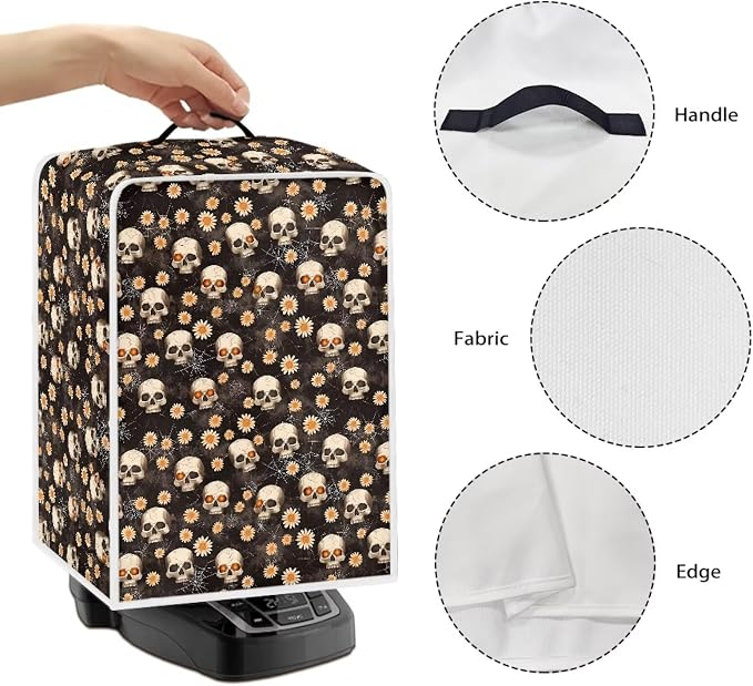 Skull Coffee Maker Dust Cover Small Kitchen Appliance Cover Compatible Most - Image 5