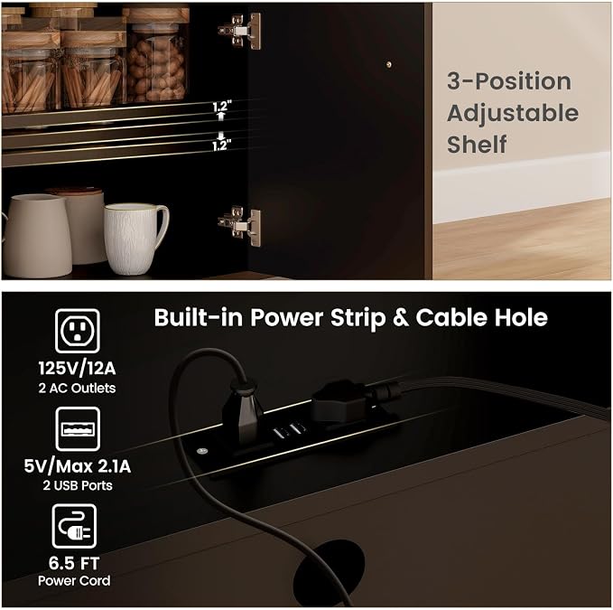 Giantex Rolling Kitchen Island Cart - Image 6