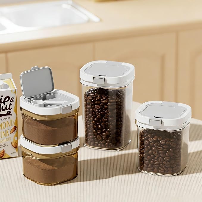 Coffee Storage Canister 60.8oz Airtight Sugar Storage Organization BPA Free - Image 2