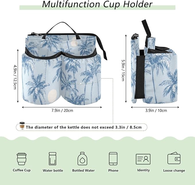 Luggage Cup Holder for Suitcases Free Hands Suitcase Cup Holder Travel Luggage - Image 3