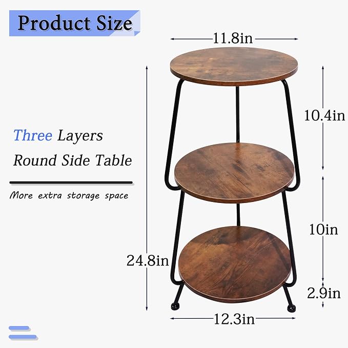 Small Round Side Table - Image 3