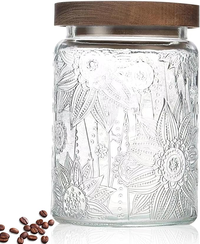 24 OZ Airtight Glass Storage Jar by Unknown