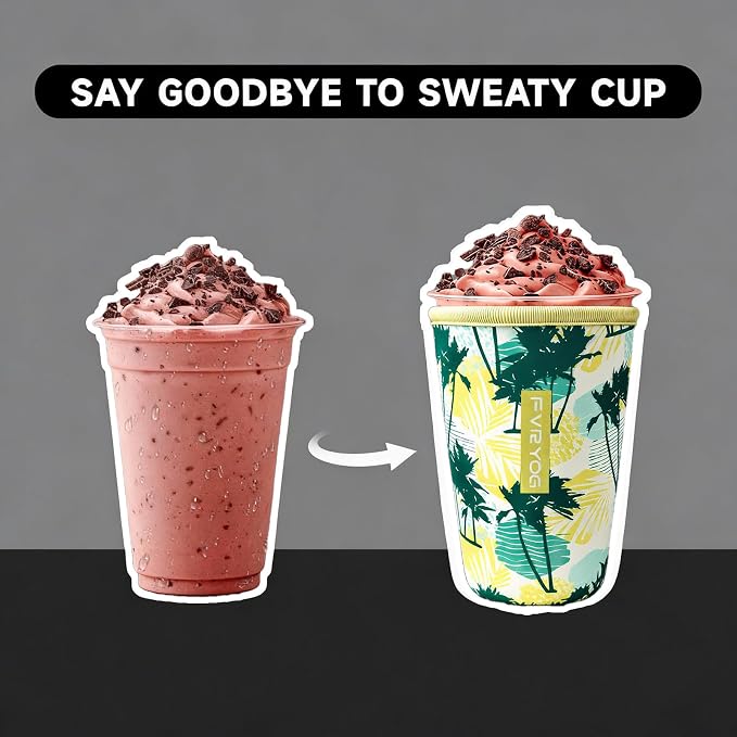 Reusable Insulated Neoprene Iced Coffee Sleeves - Image 4