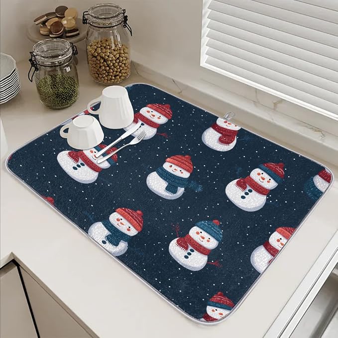 Dish Drying Mat, Kitchen Counter Quick Dry Pads - Image 6