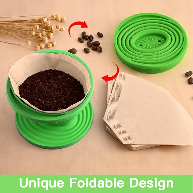 Collapsible Pour Over Coffee Dripper Set - Image 5