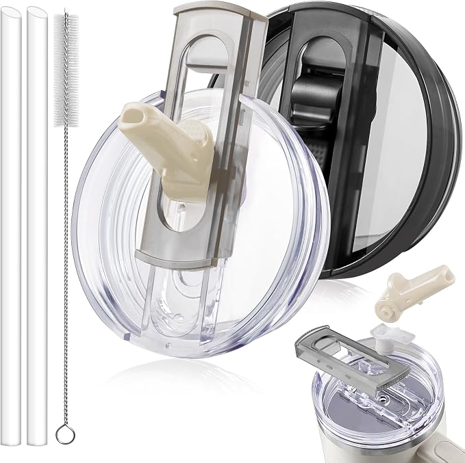 2 Pack Detachable Flip Straw Lid Replacement by ANTAND