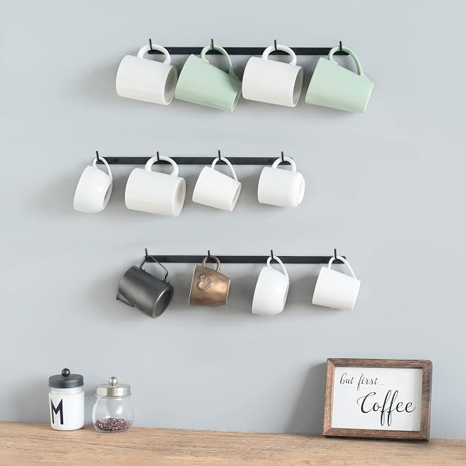 Dahey Metal Coffee Mug Rack Wall Mounted - Image 2